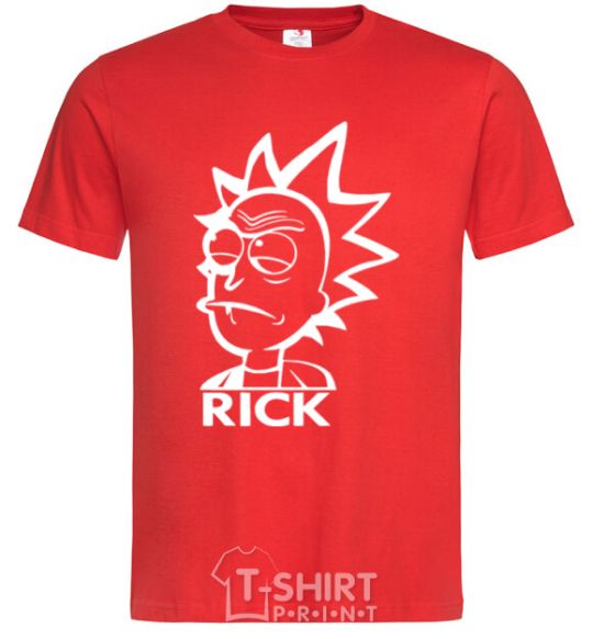 Мужская футболка RICK Красный фото