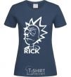 Women's T-shirt RICK navy-blue фото