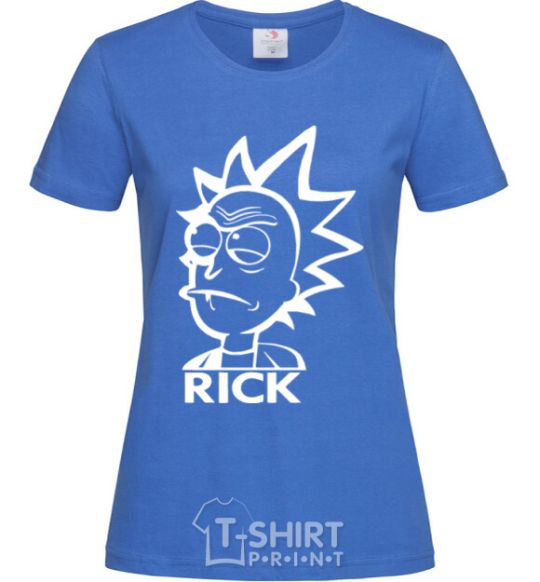 Women's T-shirt RICK royal-blue фото