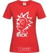 Женская футболка RICK Красный фото