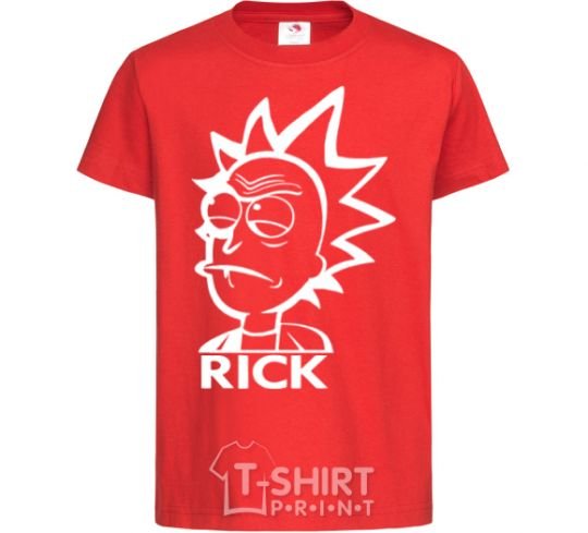 Kids T-shirt RICK red фото