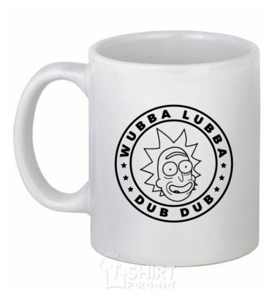 Ceramic mug Wobba Dubba White фото