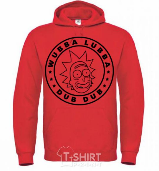 Men`s hoodie Wobba Dubba bright-red фото