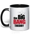 Mug with a colored handle The Big Bang Theory V.1 black фото