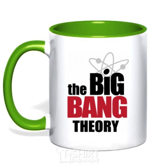 Mug with a colored handle The Big Bang Theory V.1 kelly-green фото