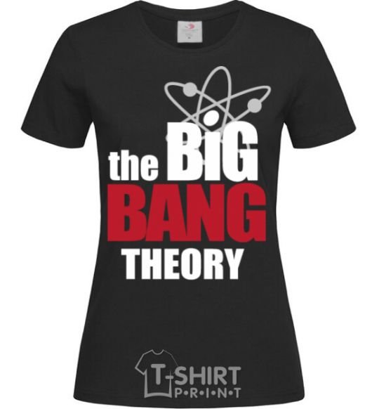 Women's T-shirt The Big Bang Theory V.1 black фото