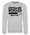 Sweatshirt installing muscles version 2 sport-grey фото