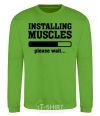 Sweatshirt installing muscles version 2 orchid-green фото