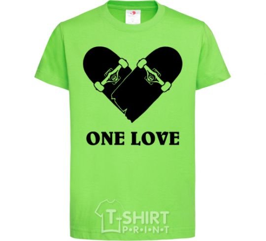 Kids T-shirt skate one love orchid-green фото