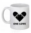 Ceramic mug skate one love White фото