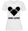 Women's T-shirt skate one love White фото