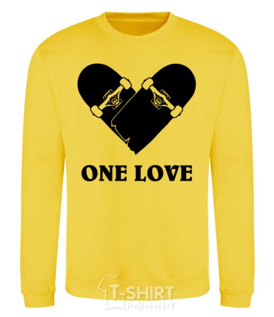 Sweatshirt skate one love yellow фото