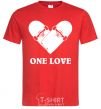 Men's T-Shirt skate one love red фото