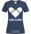 Women's T-shirt skate one love navy-blue фото