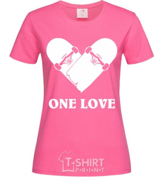 Women's T-shirt skate one love heliconia фото