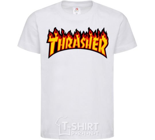 Kids T-shirt Thrasher White фото