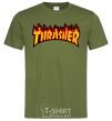 Мужская футболка Thrasher Оливковый фото
