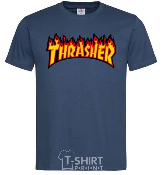Мужская футболка Thrasher Темно-синий фото