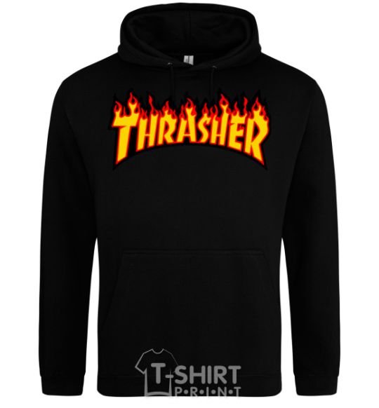 Men`s hoodie Thrasher black фото
