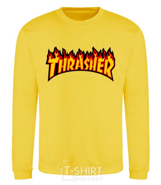 Sweatshirt Thrasher yellow фото