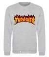 Свитшот Thrasher Серый меланж фото