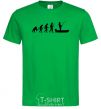 Men's T-Shirt The evolution of a fisherman kelly-green фото