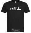 Men's T-Shirt The evolution of a fisherman black фото