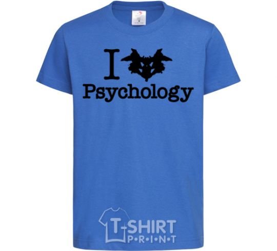 Kids T-shirt Рsychology royal-blue фото