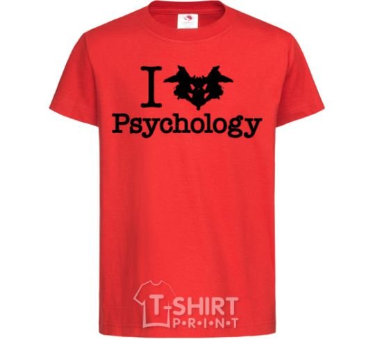 Детская футболка Рsychology Красный фото