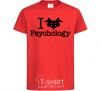 Детская футболка Рsychology Красный фото