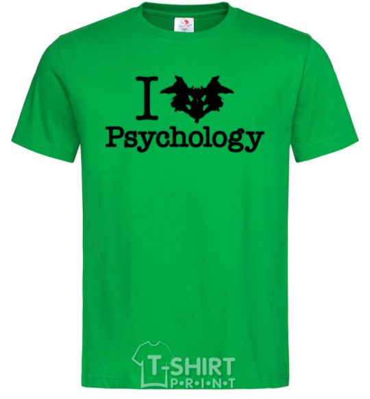 Мужская футболка Рsychology Зеленый фото