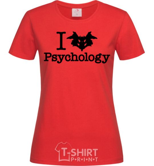 Women's T-shirt Рsychology red фото