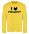 Sweatshirt Рsychology yellow фото