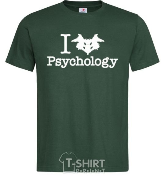 Men's T-Shirt Рsychology bottle-green фото