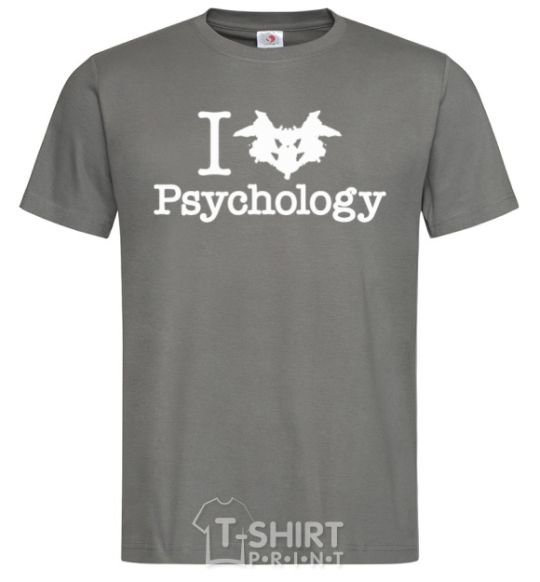 Men's T-Shirt Рsychology dark-grey фото