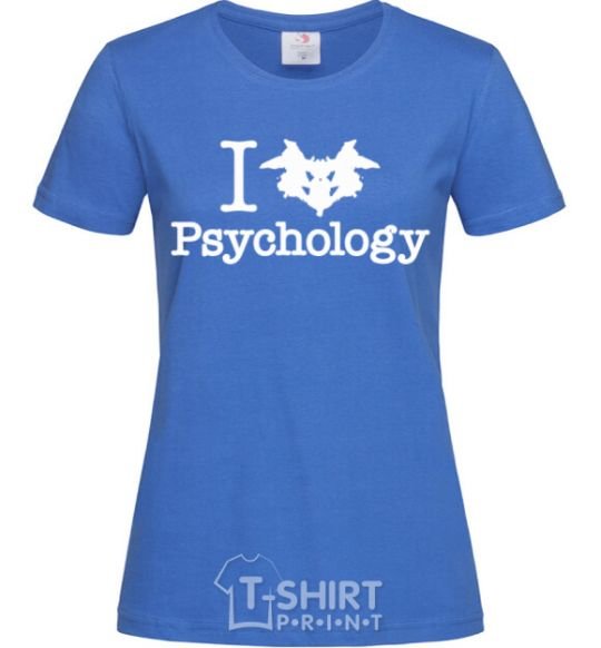 Women's T-shirt Рsychology royal-blue фото