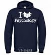 Men`s hoodie Рsychology navy-blue фото