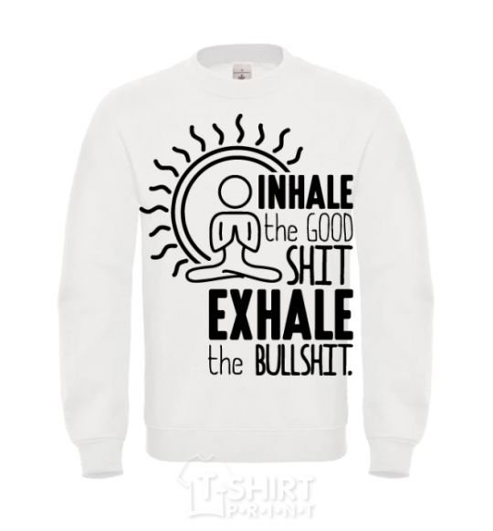 Sweatshirt inhalec the good shit White фото