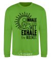 Sweatshirt inhalec the good shit orchid-green фото