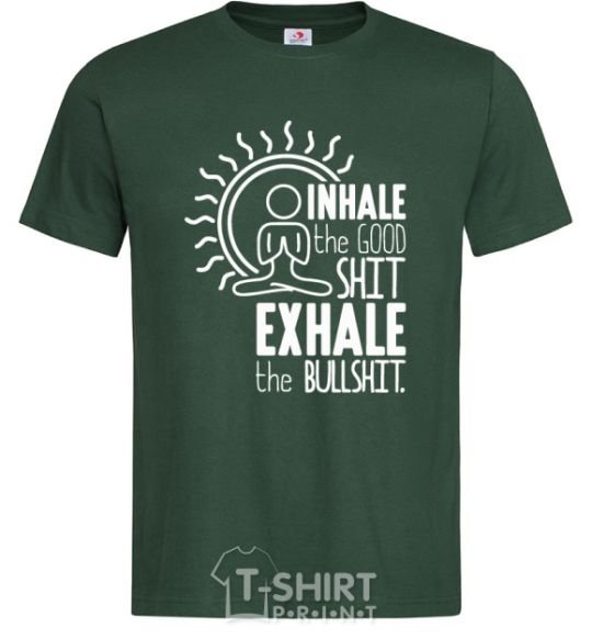 Men's T-Shirt inhalec the good shit bottle-green фото