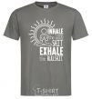 Men's T-Shirt inhalec the good shit dark-grey фото