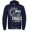 Men`s hoodie inhalec the good shit navy-blue фото