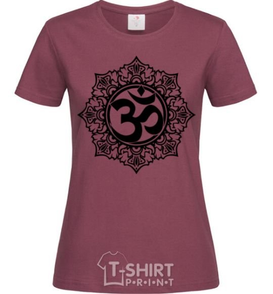Women's T-shirt zen-uzor burgundy фото