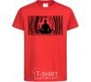 Kids T-shirt om red фото