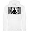 Men`s hoodie om White фото