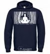 Men`s hoodie om navy-blue фото