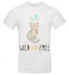 Мужская футболка wild and free Белый фото