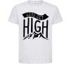 Kids T-shirt Let's get high White фото
