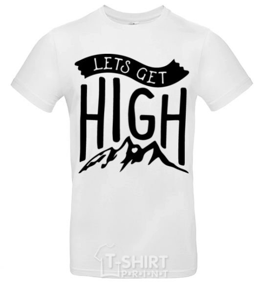 Men's T-Shirt Let's get high White фото