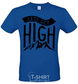 Men's T-Shirt Let's get high royal-blue фото